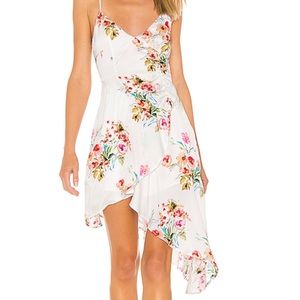 Valentina Midi Dress in Watercolor Majorelle